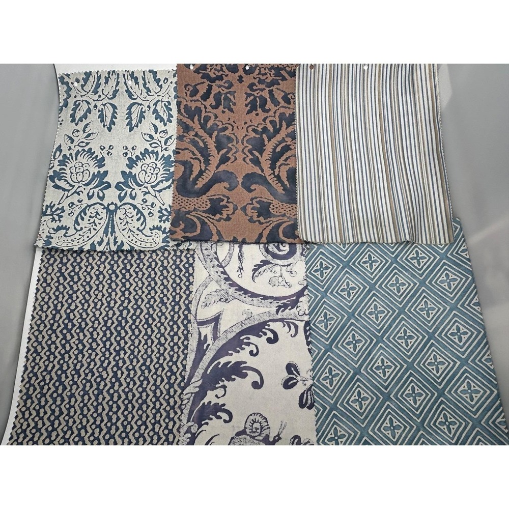 Vtg Six Rare FORTUNY Sample Pieces - Stunning Hard to Find Patterns & Colors